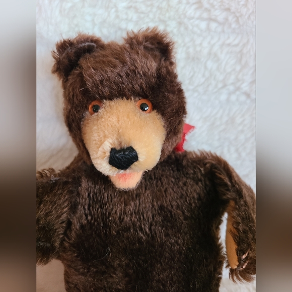 VINTAGE Steiff Mohair Fox and Bear Puppets - Picture 6 of 8